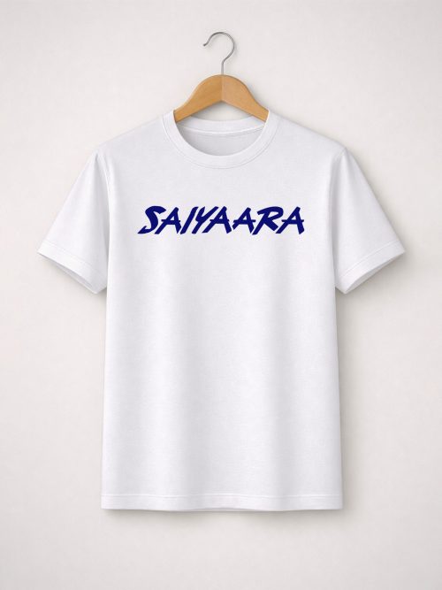 Saiyaara White Printed T-Shirt