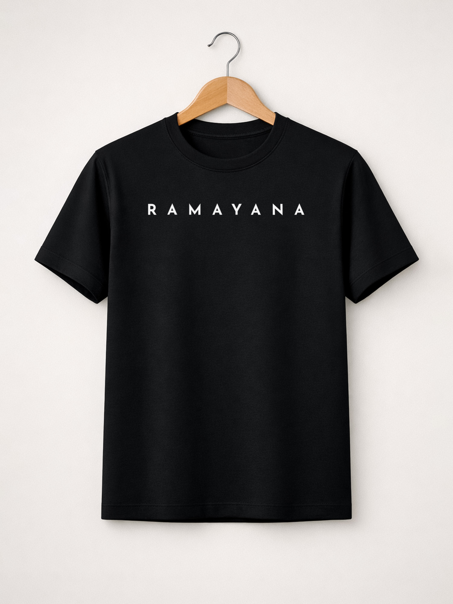 Ramayana Black Printed T-Shirt